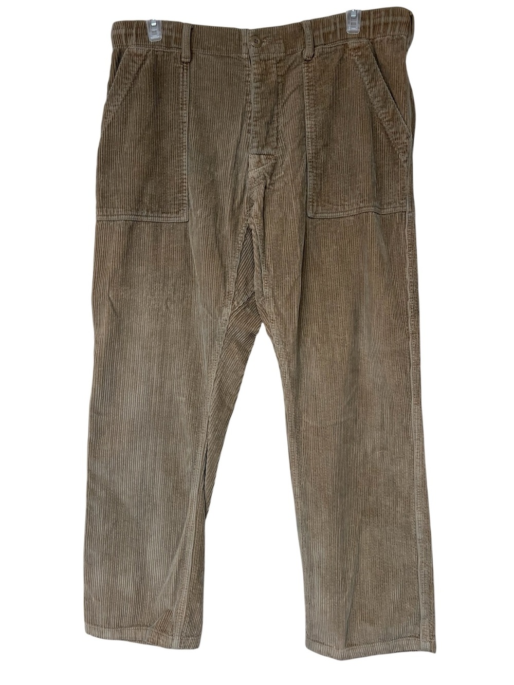 Birdwell Beach Britches tan corduroy cotton button fly pants MA4022